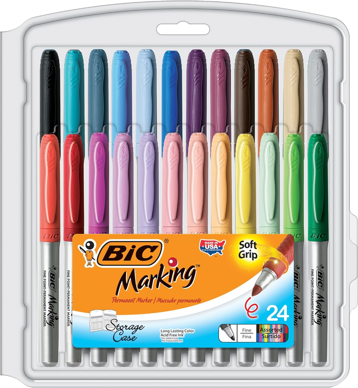 BIC Intensity Fashion Permanent Markers, Fine Point, Assorte