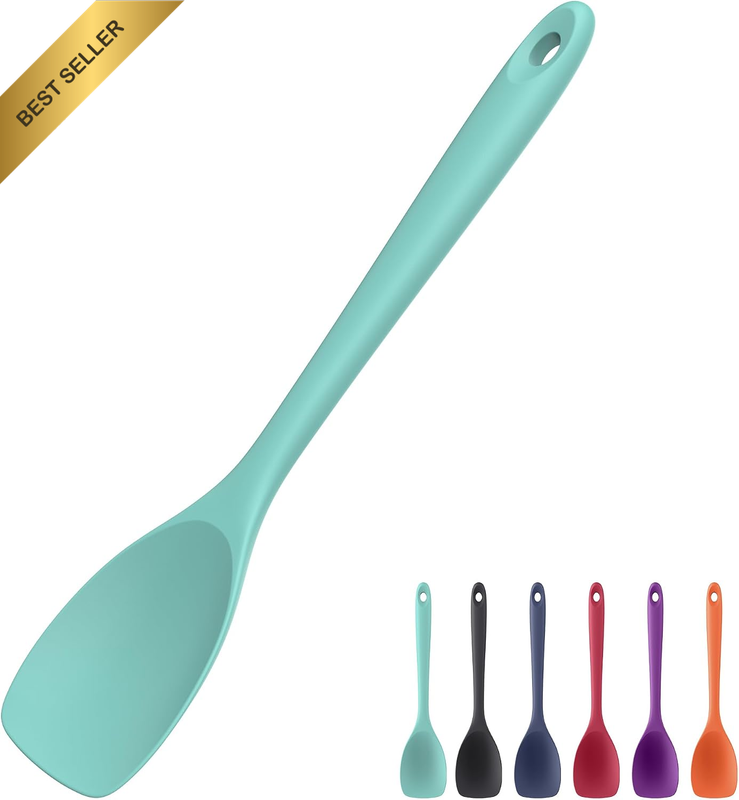Large Silicone Spoonula for Cooking Baking (28Cm, Aqua Sky)