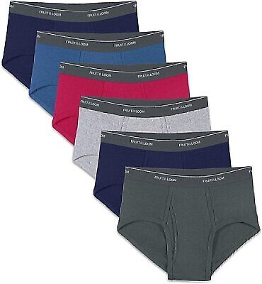 Мужские модные трусы Fruit of the Loom Underwear S-3X (упаковка из 6 штук)
