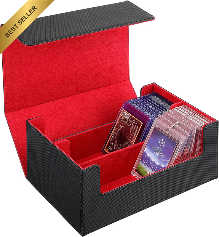 Deck Card Storage for 72 Magnetic Card, 2 Rows Deck Trading Cards Box Holding Co