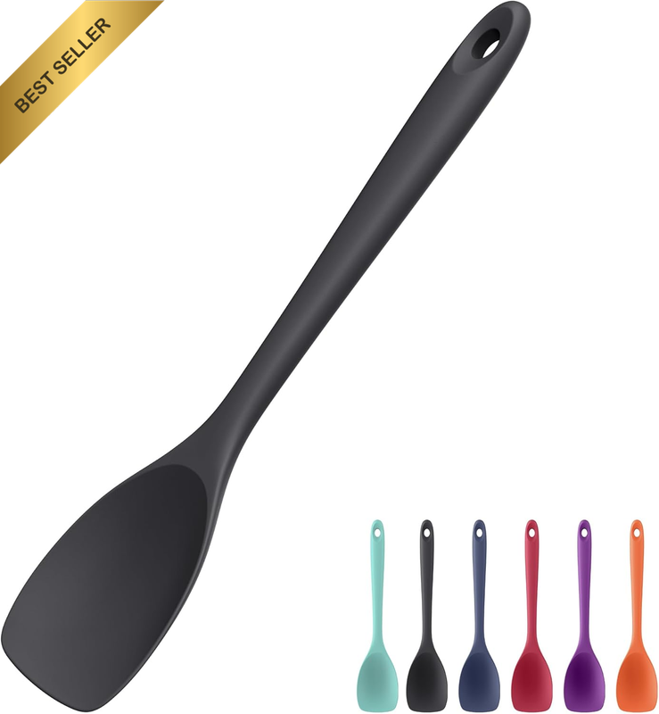 28Cm Large Silicone Scoop Spoonula:  315℃ Heat Resistant Flexible Scraper Spatul