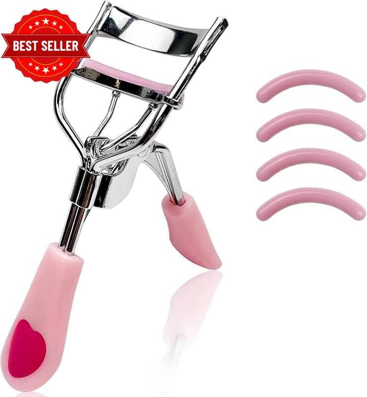 Eyelash Curler - Ergonomic Design for All Eye Shapes, Precision Curl Control, Su