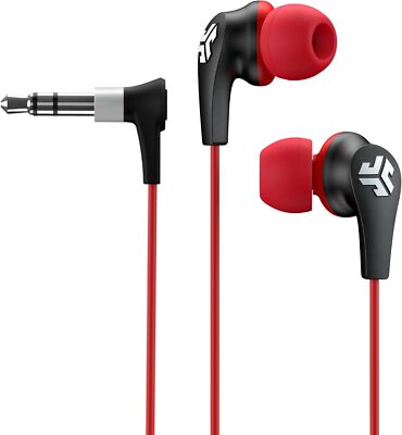 JLab Audio JBuds2 Premium in-Ear Earbuds - Black/Red (/RT6-22468-032921-NOB)