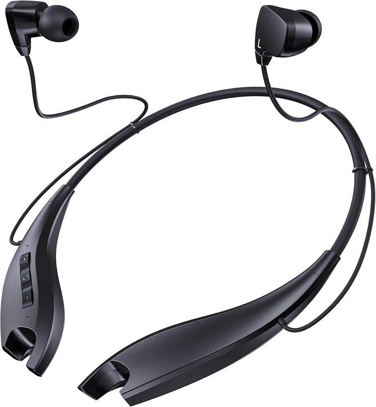 Neckband Bluetooth Headphones, 24H Playtime Wireless Noise Isolation | around th