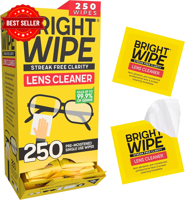 Lens Wipes - Screen Cleaning Towelletes - Eye Glasses Cleaner - Quick Drying, Re
