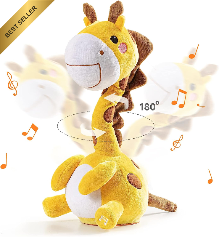 Dancing Talking Giraffe Plush Toy Mimic Record Sing Interactive Baby Toy