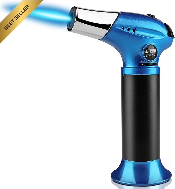 Butane Torch, Kitchen Torch Lighter, Cooking Refillable Torch with Adjustable Fl