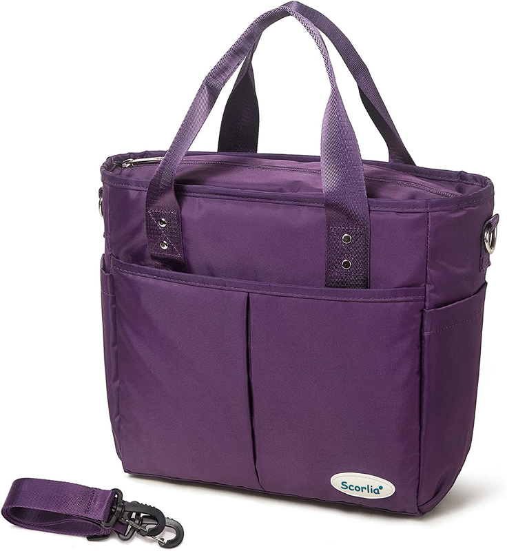 S For Women Work, Extra Large Lunch Tote Bag With Removable S