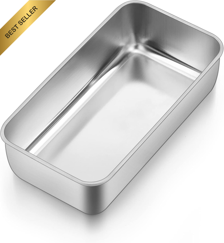 Loaf Tin, Stainless Steel 2Lb Bread Loaf Pan- Bread Oven Tin for Baking Banana C