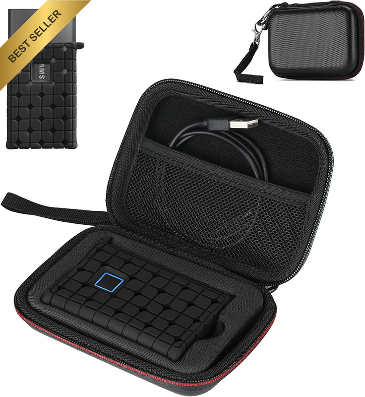 Samsung T7 Portable SSD Carrying Case Hard EVA Shockproof Travel Organizer Black
