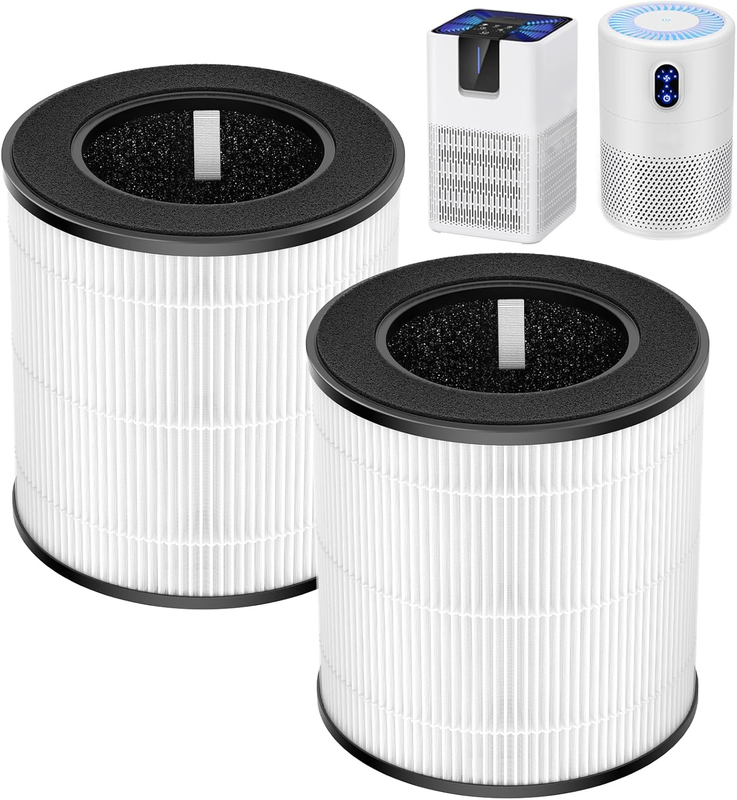 B-D02L Air Purifier Filter for MOOKA KOIOS VEWIOR B-D02U 2 Pack