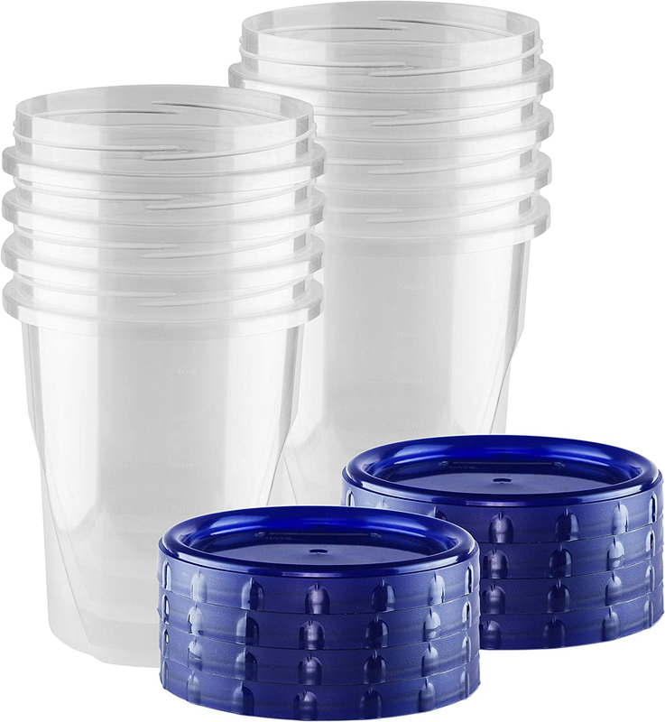 [32 Oz - 8 Pack] Twist Top Food Deli Containers Screw and Seal Lid 32 Oz Stacka