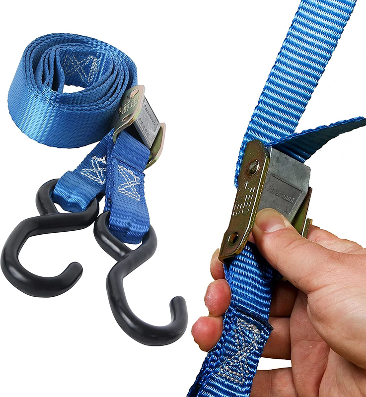DC Cargo Mall 2 Motorcycle Kayak Tie-Down Cam Straps 1" X 9' Strong Tie-Down Str