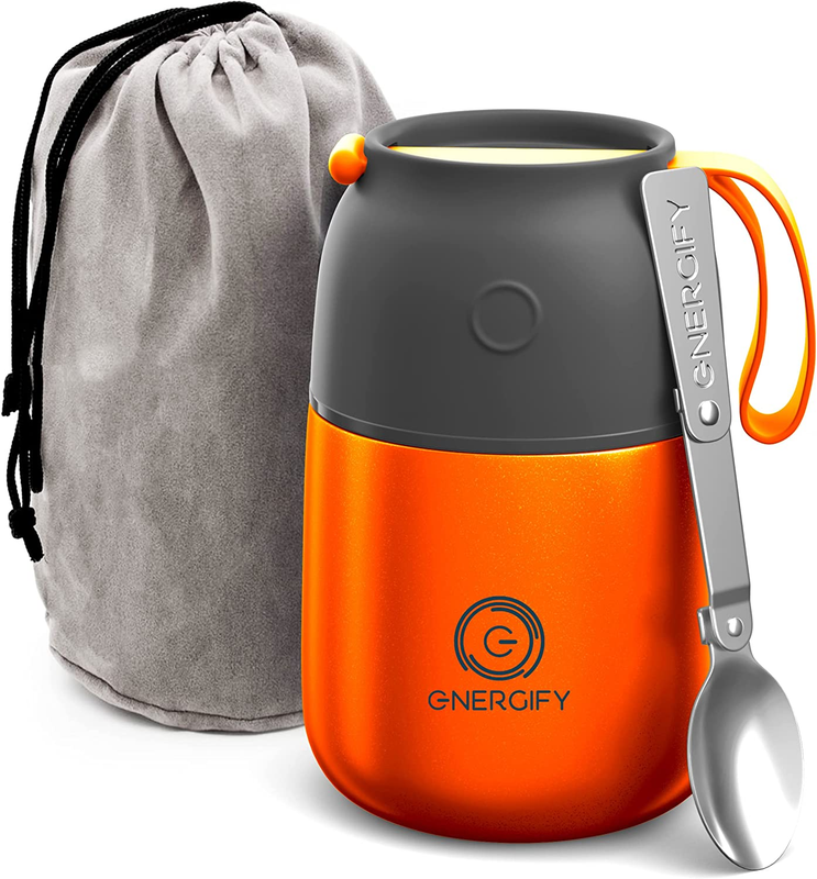Vacuum Insulated Food Jar Made of Premium Bpa-Free Stainless Steel. 17Oz Thermos