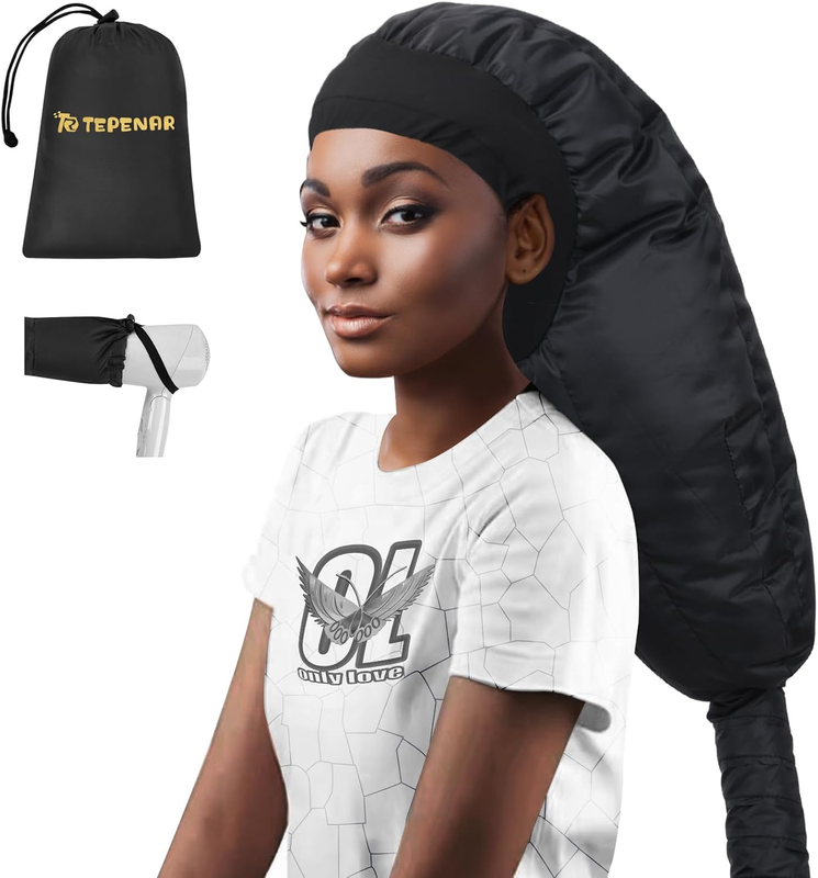 Bonnet Hair Dryer Attachment: Upgraded Extra Large Hooded Hair Dryer Adjustable