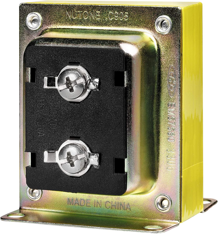 -Nutone Door Chime Transformer, 16-Volt 10VA, Golden