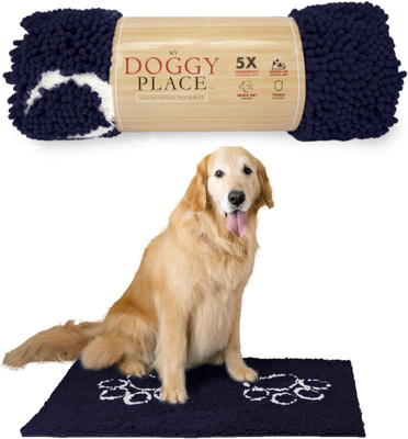 Microfiber top pet mat