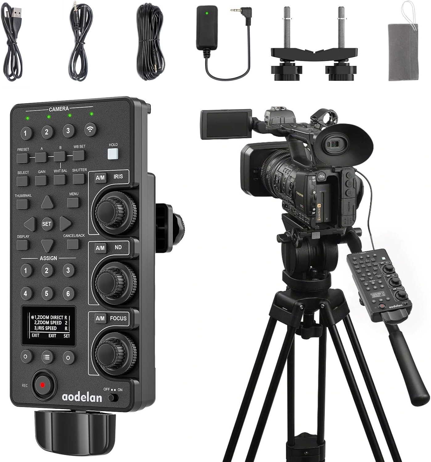 AODELAN ZC-4 SONY ビデオカメラ用 LANC 多機能リモコン Aodelan ZC-4 LANC Zoom Controller for Sony Camcorders - YouTube