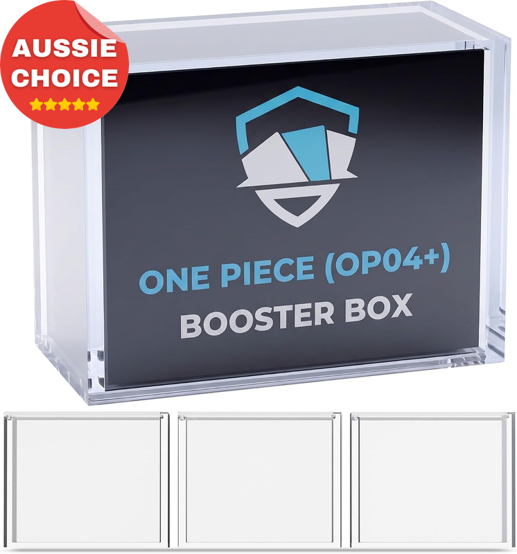 Acrylic Booster Box Case 3 Pack Magnetic Sliding Lid 8Mm 5Mm Protector Display