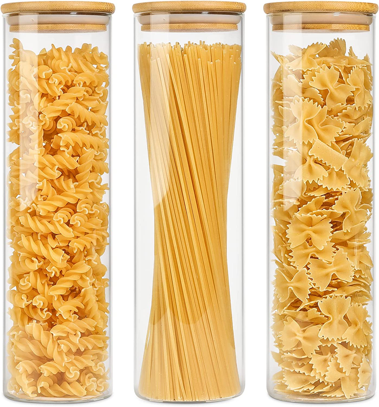With Lid 47oz, Tall Clear Airtight Food