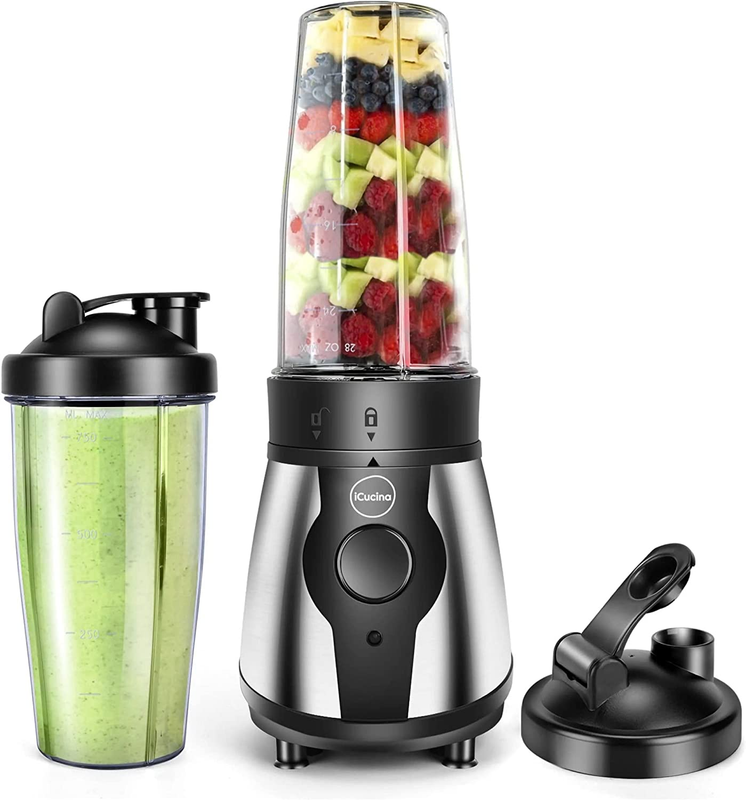 Personal, Portable Blender for Shakes and Smoothies, Single 