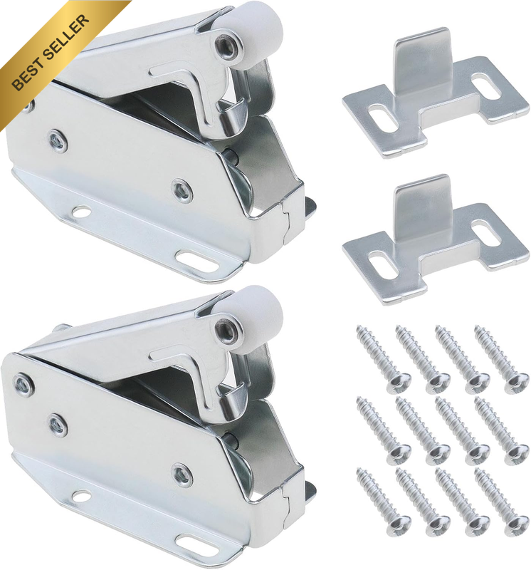 2PCS Automatic Spring Catch for Press to Open Loft Doors Kitchen/Bedroom/Living