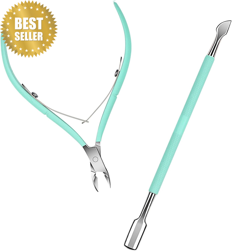 Professional Grade Cuticle Trimmer & Nipper Set, Stainless Steel Manicure Pedicu