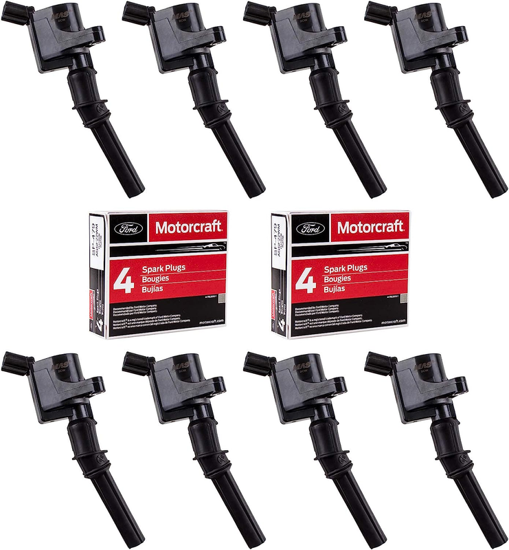 Ignition Coil DG508 & Motorcraft Spark Plug SP479 for Ford 4.6L 5.4L V8 DG457 DG