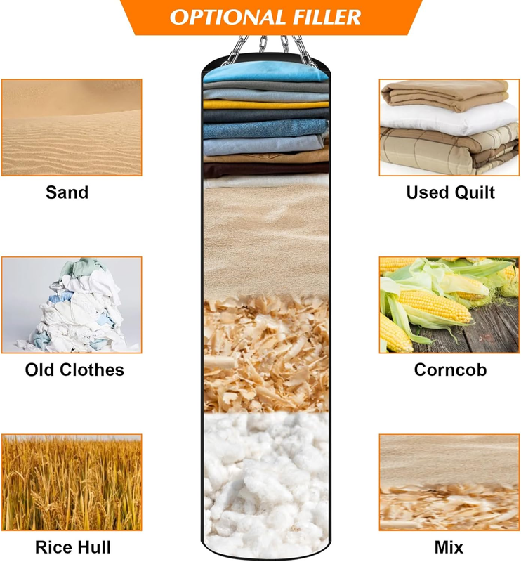 Saco Bolsa De Boxeo Kit Para Adultos y Niños Guantes Punching Bag 6 in 1 Nuevo