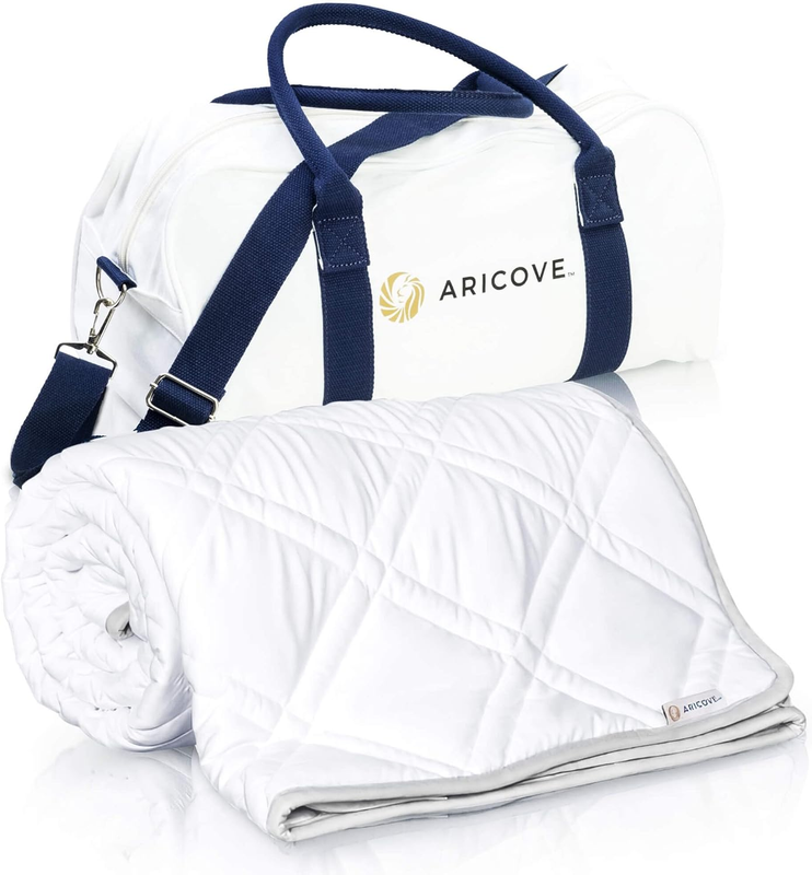 Cooling Weighted Blanket, 15 Lbs, Twin Size for Adults, Luxury Heavy Blanket, Silky Soft Bamboo Viscose, 48X72 Inches, Machine Washable, White