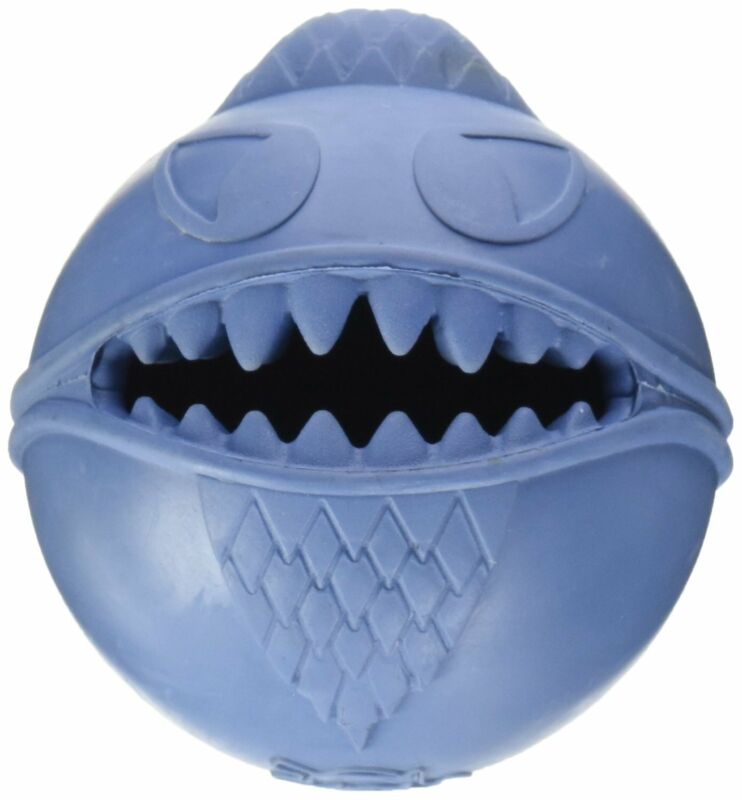 Jolly Pets Monster Ball 2.5 Inch Blue | Treat Hiding Rubber 
