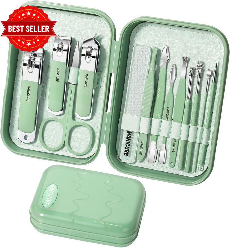 13-In-1 Nail Kit - Professional Manicure and Pedicure Set with Nail Clippers