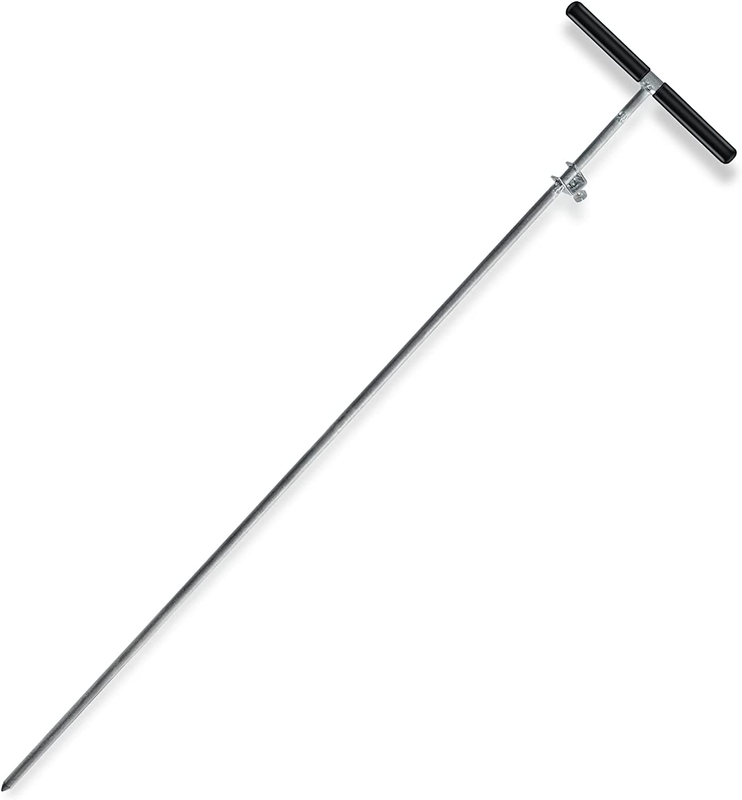 2In1 Soil Probe & Grounding Rod with Ground Wire Clamp,Great for Electric Fence,