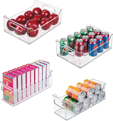 Idesign 50% Recycled Plastic Refrigerator Set, Made in the USA   Versatile Desig