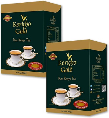 2 PACK Kericho Gold Pure Kenyan Tea Loose Black Tea 500g AUTHENTIC FREE SHIPPING