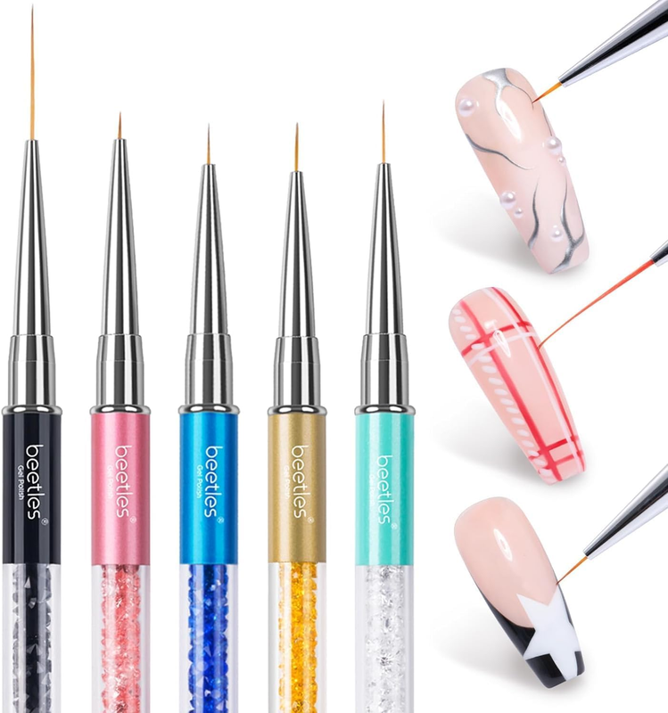 Beetles Nail Art Brushes Set Gel Polish Nail Art Tools Design Pen Painting for S