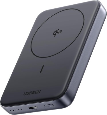 UGREEN Magsafe Power bank, Qi2 Certified Magnetic 10000mAh 30W Fast charge