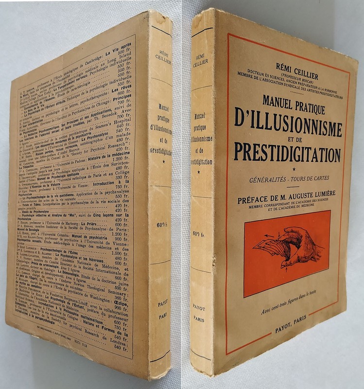 Manuel Pratique DâIllusionnisme Et De Prestidigitation T1 R. Ceillier 1963