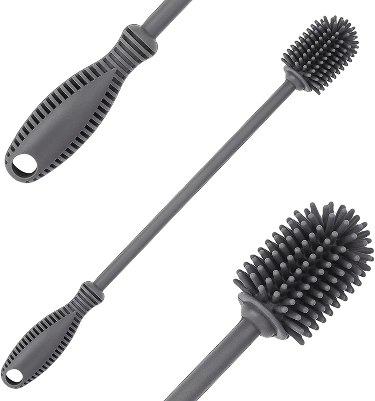 Silicone Bottle Cleaning Brush + Long Handle 12.5" Water Bot