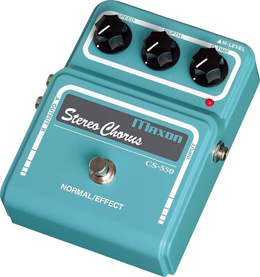 Maxon CS550 Vintage Series Stereo Chorus Guitar Effects Pedal NEW