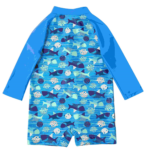belamo Toddler Boys one Piece Bathing Suits Sun Protective Rashguard 0-6 Months
