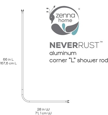 Zenna Home 33941WW, NeverRust Aluminum 