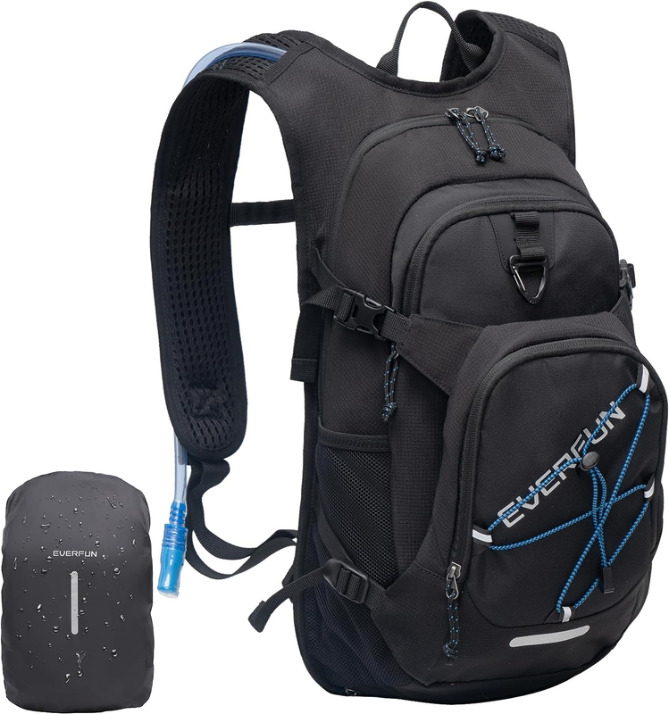 18L Hydration Backpack with 2L Water Bladder BPA Free Lightweight Black