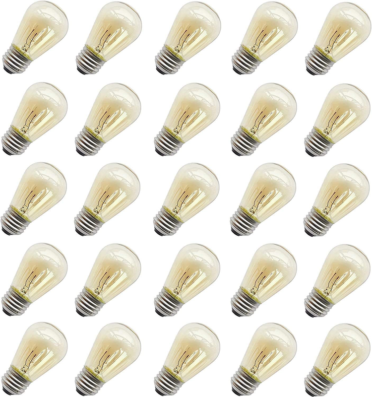 , S14 Warm Replacement Bulbs For Outdoor Patio String