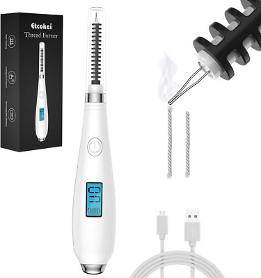 Thread Burner, Thread Burner USB Rechargeable with Power Display, Burn and Melt 