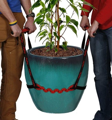 PotLifter - Potted Plant Mover and Essential Lifting Tool For Garden Red 