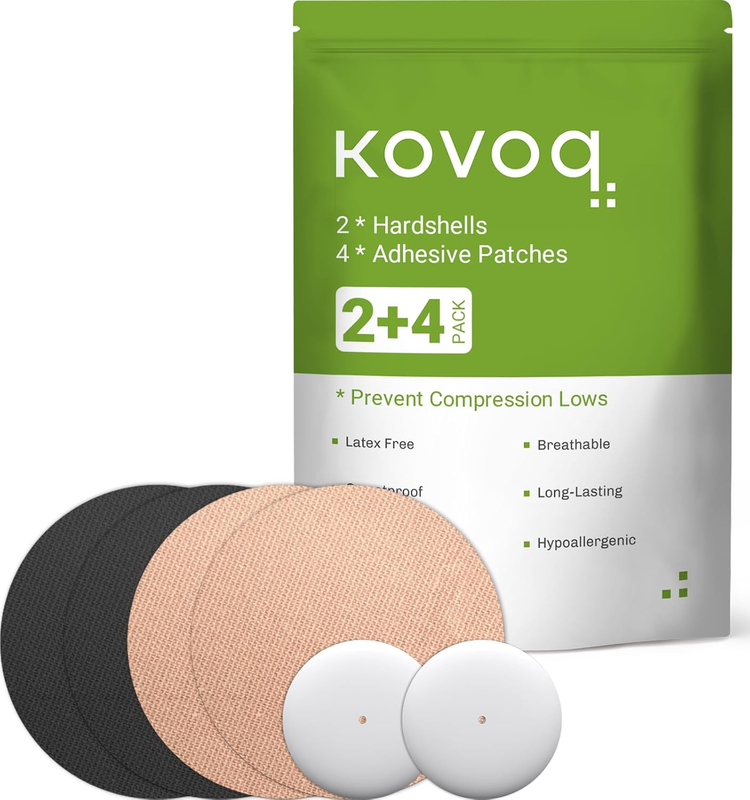 KOVOQ 2Pcs Hard Shell Protective Covers for Freestyle Libre1/2 Sensor,Durable,