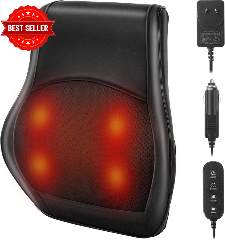 Neck Massager with Heat,Back Massager & Deep Tissue Massager