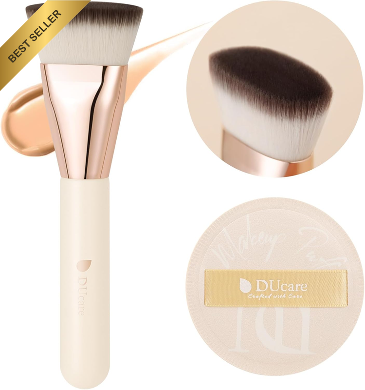 Foundation Brush for Liquid Makeup, Flat Top Kabuki Brush