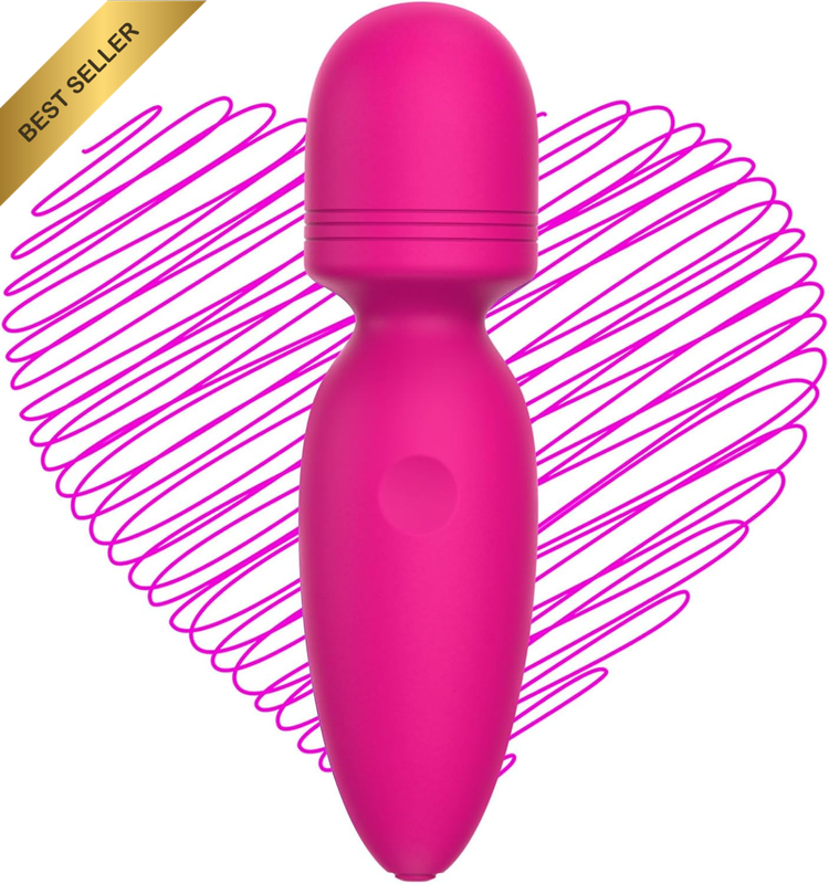 Mini Wand Massager Cordless Rechargeable 10 Quiet Modes Neck Shoulder Body